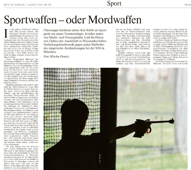 FAZ zum Thema